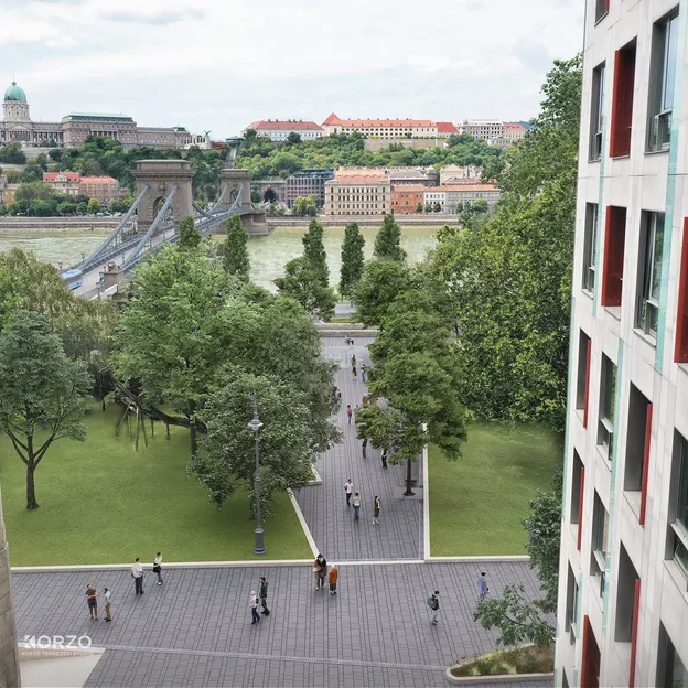 Így újulhat meg Budapest belvárosa, ha marad a Lánchíd jelenlegi forgalmi rendje